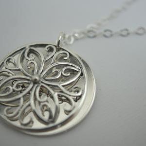 Sterling Silver 1" Disc With Word..