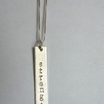 Personalized Necklace, Sterling Silver, 1.5